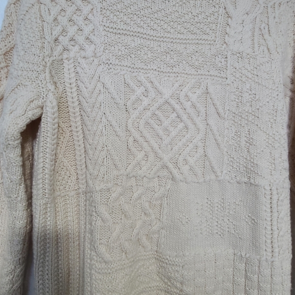 Lauren Ralph Lauren wool hand knit cream sweater - Picture 6 of 10